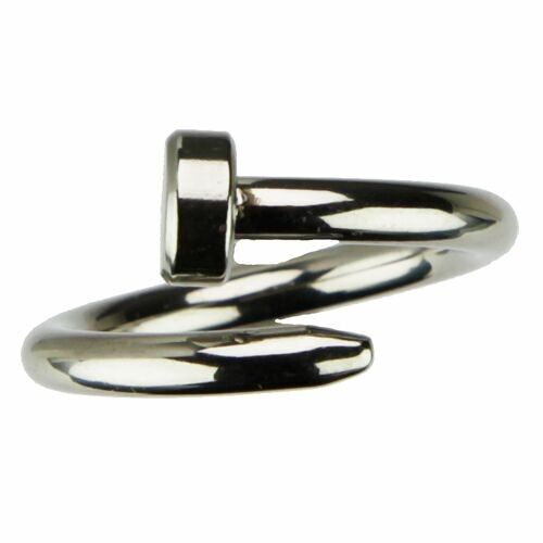Buy wholesale Stainless steel ring, silver 1