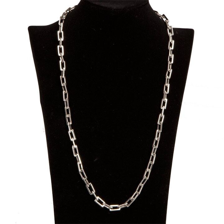 Cadena de eslabones de acero inoxidable, 59 cm.