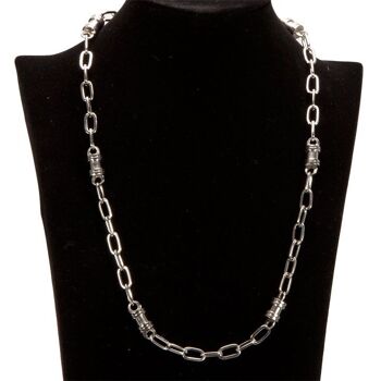 Collier acier inoxydable, 52cm 6 1