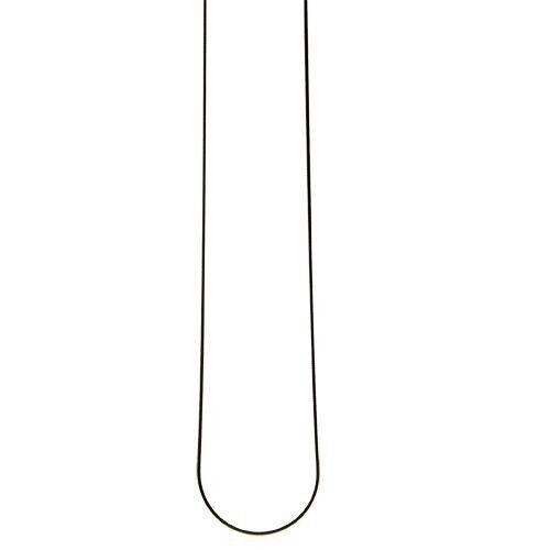 Catena a serpente piatta, acciaio inossidabile, nero 2,1 mm, 50 cm