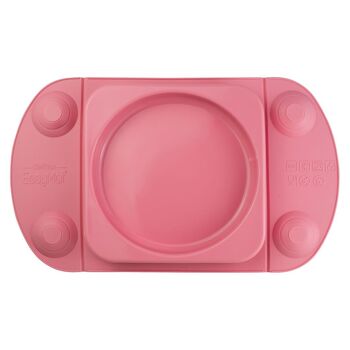 Plaque d'aspiration portable ouverte pour bébé (EasyMat MiniMax) - Rose 2
