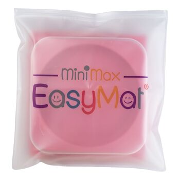 Plaque d'aspiration portable ouverte pour bébé (EasyMat MiniMax) - Rose 4