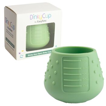 Tasse de sevrage ouverte pour bébé (DinkyCup – Sauge) 3