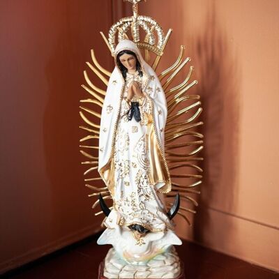 Statue Vierge de Guadalupe 50cm - Blanc