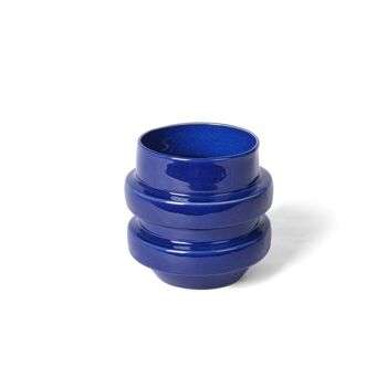 Lot de 2 pots de fleurs en grès vert et bleu CA0109NENW1414 9