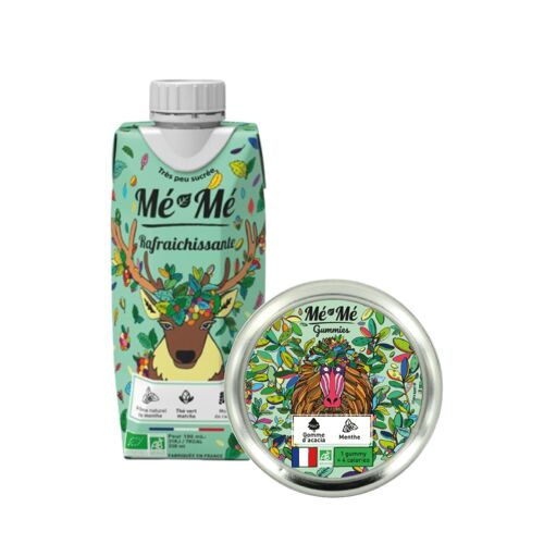 Pack thés froids et gummies Matcha & Menthe