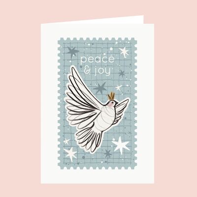 Cartolina di Natale Pace e gioia