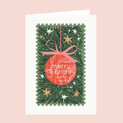 Merry & Bright Christmas Card