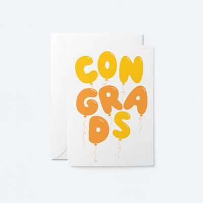 Congrads – Glückwunsch-Grußkarte