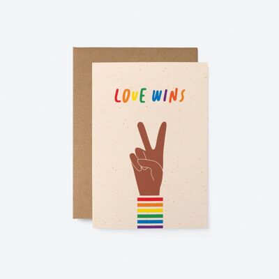 Love Wins - Love Greeting Card