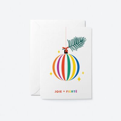 Joie + fierté - Weihnachtsgrußkarte