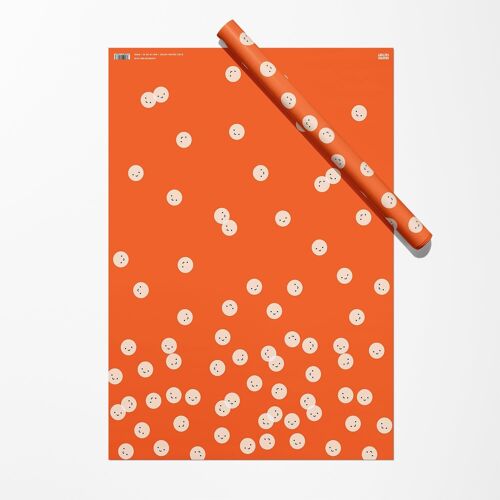 Smiles Gift Wrap Sheet | Wrapping Paper | Craft Paper | Red