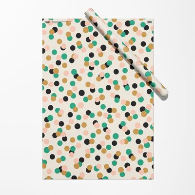 Hoja de papel de regalo de confeti | Papel de regalo | Papel del arte