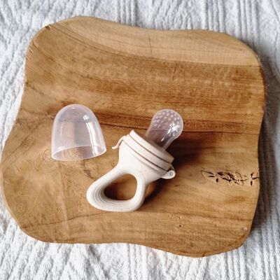 Fruit Feeder Pacifier - Beige Dotted