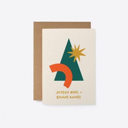 Joyeux Noël + Bonne année - Carte de voeux