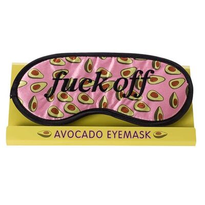 Avocado Fuck Off Mask - Masque pour les yeux, Sommeil, Cadeau de nouveauté
