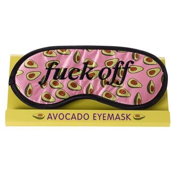 Avocado Fuck Off Mask - Masque pour les yeux, Sommeil, Cadeau de nouveauté 1