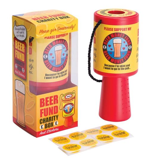 Beer Charity Box- Fathers Day,Funny Gifts, Novelty Gifts