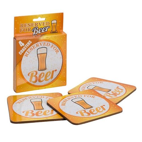 Beer Coasters - Fathers Day, Novelty Gift