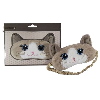 Masque facial Rag Doll Cat - Masque de couchage, accessoires de voyage - Cadeaux de nouveauté 2