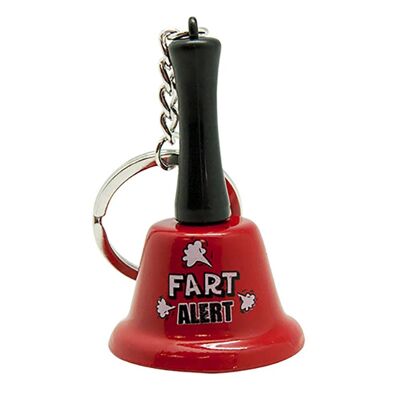 Keychain Bell - Fart Alert - Father's Day, Mens Gifts,Toilet