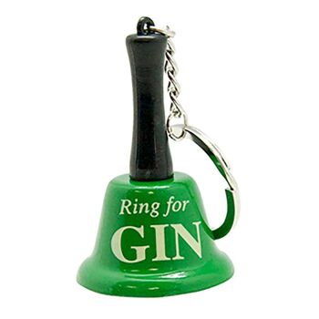 Porte-clés Bell – Ring For Gin – Cadeaux fantaisie, porte-clés