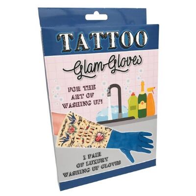 Gants de vaisselle de tatouage, cadeaux de fête des mères - Cadeaux de nouveauté