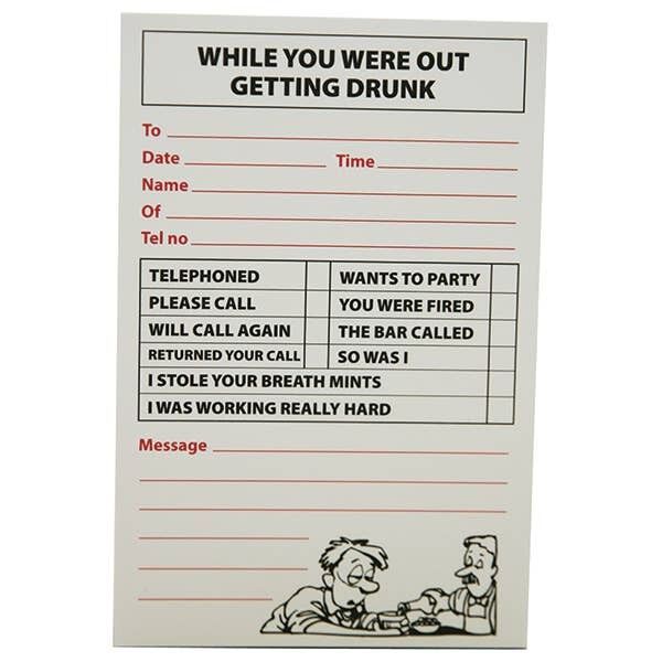 Cheeky Memo - Beber - Bloc de notas