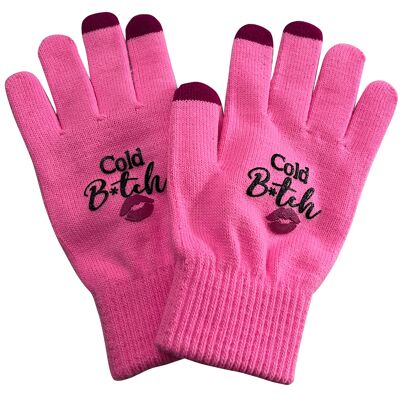 Cold Bitch Winter Gloves - Christmas, Novelty Gifts, Women