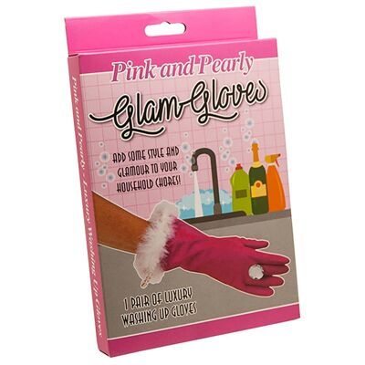 Washing Up Gloves – Pink & Pearly, Mother's Day Gifts, Mum - Novelty Gifts