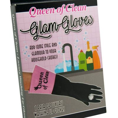Washing Up Gloves - Queen Of Clean - Valentines Day - Novelty Gifts