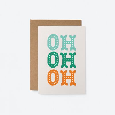 Oh Oh Oh - Noel! - Carte de voeux