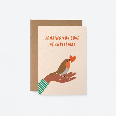 Sending You Love at Christmas - Greeting card