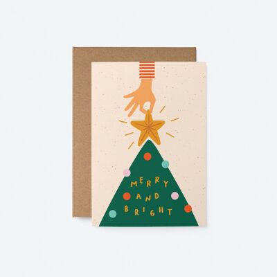 Joyeux et lumineux - Carte de voeux de Noël