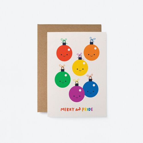 Merry and Pride - Christmas greeting card