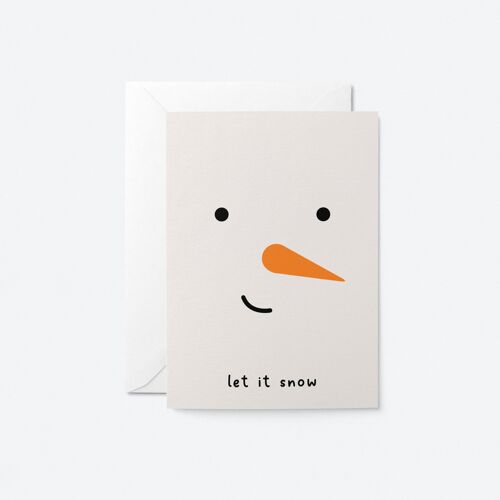 Let it snow - Christmas greeting card