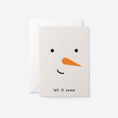 Let it snow - Christmas greeting card