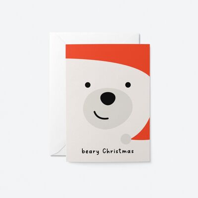 Beary Navidad - Tarjeta de felicitación