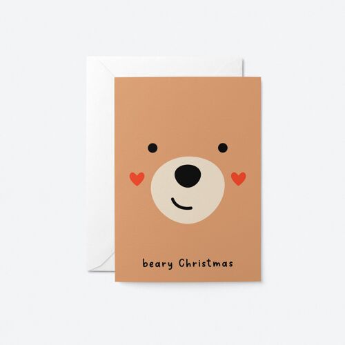 Beary Christmas - Greeting card