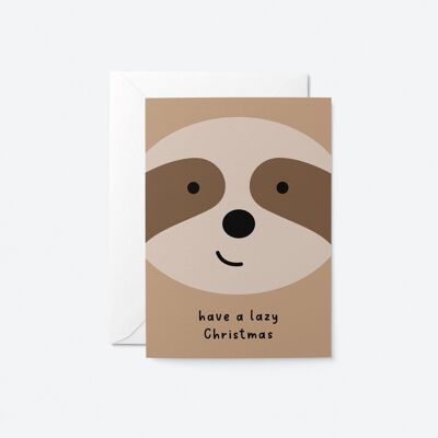 Have a Lazy Christmas - Greeting card