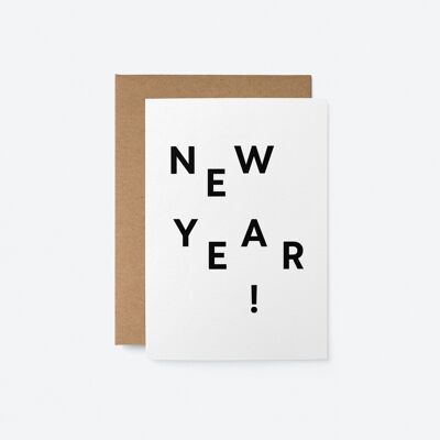 New Year! - Christmas greeting card
