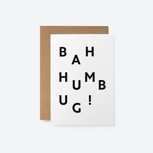 Bah Humbug! - Christmas greeting card