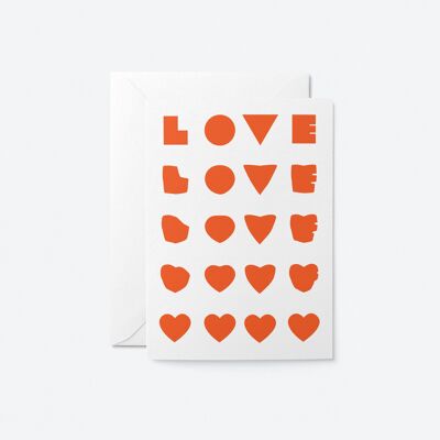Amour - Carte de voeux