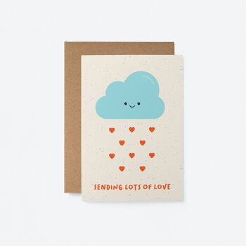Envoyer beaucoup d'amour - Carte de voeux 1
