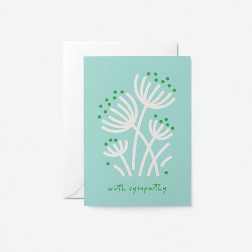 With sympathy - Greeting card