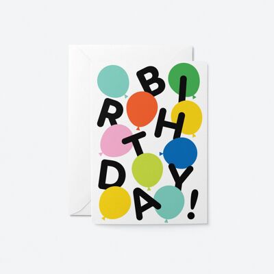 Cumpleaños - Tarjeta de felicitación