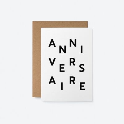 Aniversario - Carta de Voeux