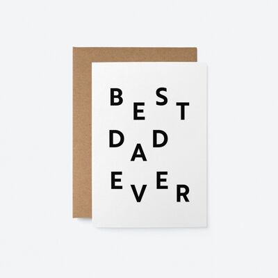 Il miglior papà di sempre: biglietto di auguri per la festa del papà