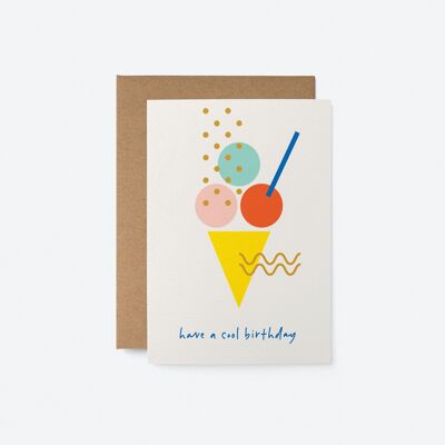 Ich wünsche dir einen coolen Geburtstag – Grußkarte