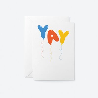 Yay - Tarjeta de felicitación de cumpleaños